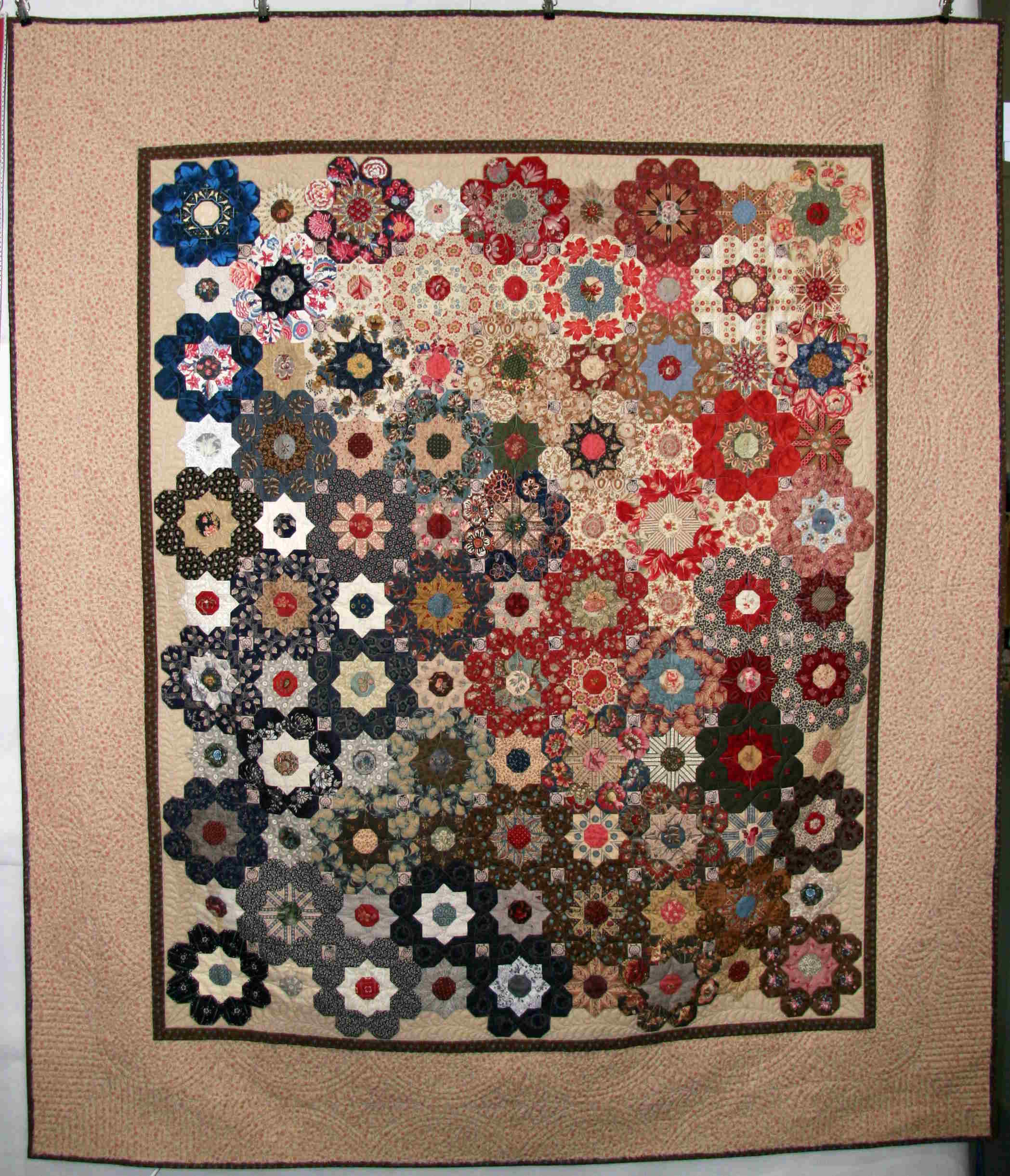 Gloria's Flower, PW Magazin 01-2015, Our Quilting no. 1